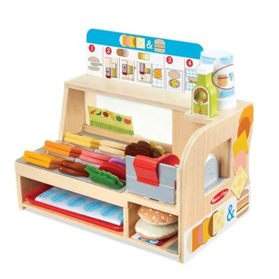 Melissa & Doug Wooden Sandwich Toy Shop