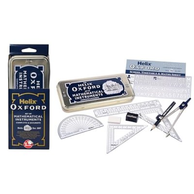 Helix Oxford Maths Set with Storage Tin - 10…