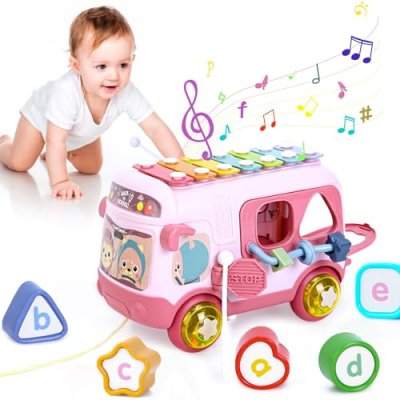 Yellcetoy Sensory Bus for 1 Year Old Girls