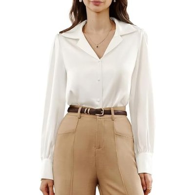 Belle Poque Satin Silk Shirt