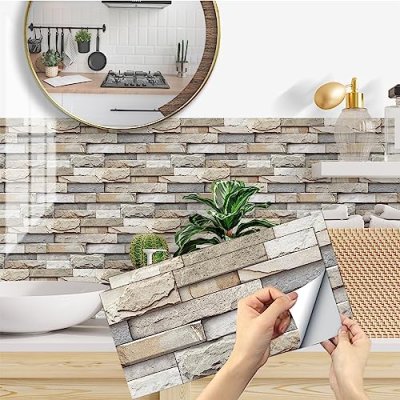 Yellow Vinyl Tile Stickers