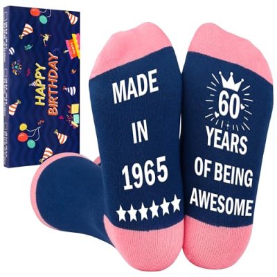 Belloxis 60th Birthday Gifts for Women Grip Socks…