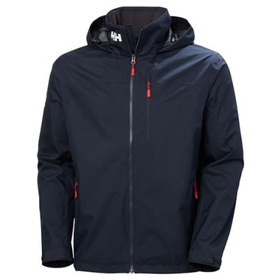 Helly Hansen Men's Crew Hooded Jacket 2.0, Navy, M