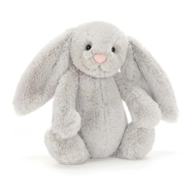Jellycat Bashful Silver Bunny Medium - L: 9 cm x…