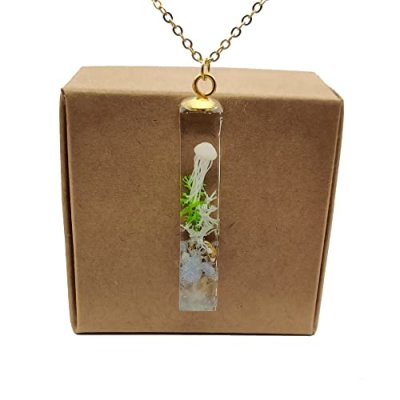 Jellyfish Cube Pendant Necklace