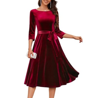 DRESSTELLS Velour Dress