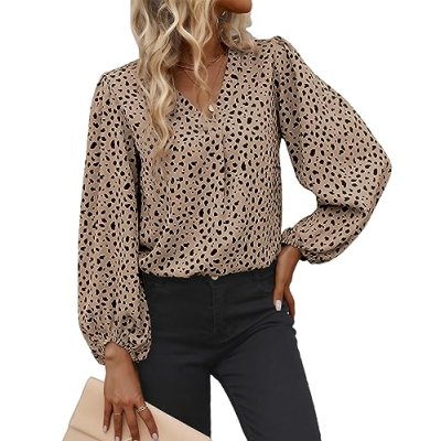 Telulyoo Leopard Print Blouse