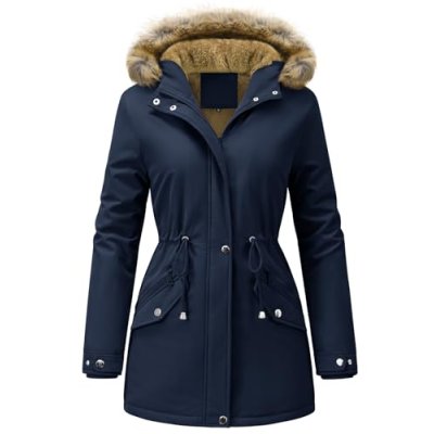 FemiChic Women Winter Coat UK Fleece-Lined…
