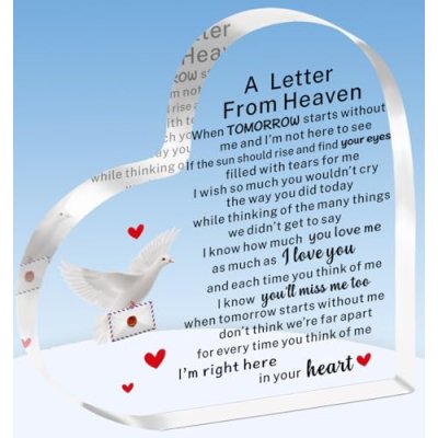 TTOVEN Memorial Heart Plaque