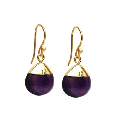 Gempires Amethyst Hook Earrings