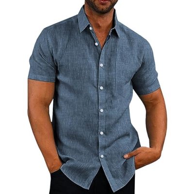 COOFANDY Men's Linen Shirt