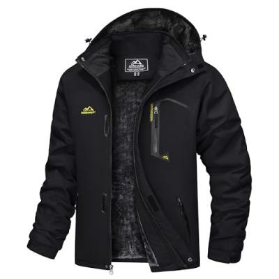 TACVASEN Men's Ski Jacket with Fleece Lining