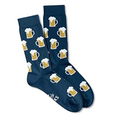 Men's Socks Beer Drinking Design Pattern Present…