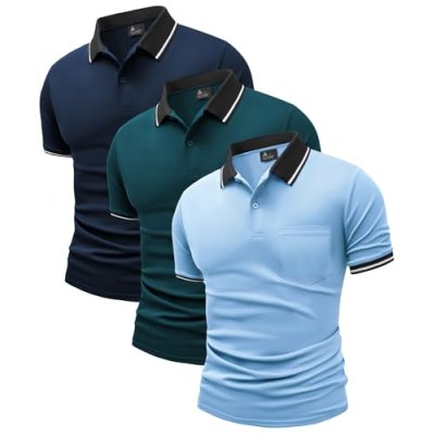JACKETOWN Men’s Polo Shirts