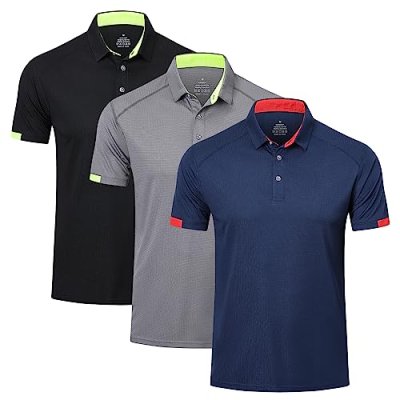 HUAKANG Men's Polo Shirts