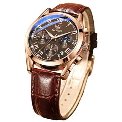 OLEVS Men's Moon Phase Watch