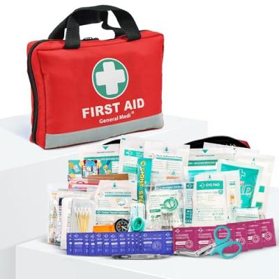 General Medi First Aid Kit with Reflective Bag Design