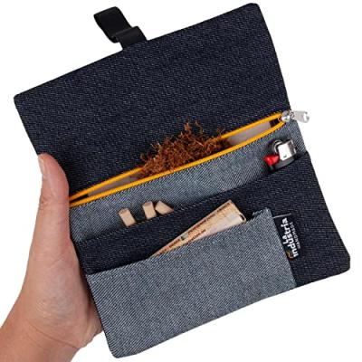 Denim Tobacco Pouch Organiser