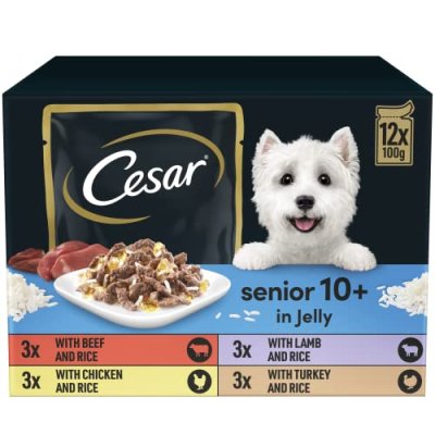CESAR Senior 10+ Dog Food Pouches