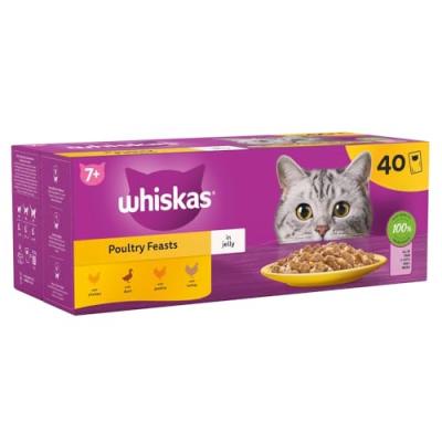 WHISKAS Senior Cat Food Pouches