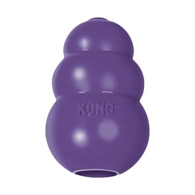 KONG Senior - Dog Toy with Gentle, Natural Rubber…