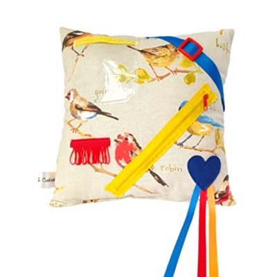 Sensory Fidget Garden Birds Cushion