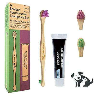 PETOSAN Dental Care Kit with Bamboo Toothbrush
