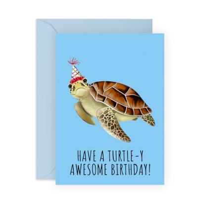 Central 23 Birthday Card - Turtle-y Awesome