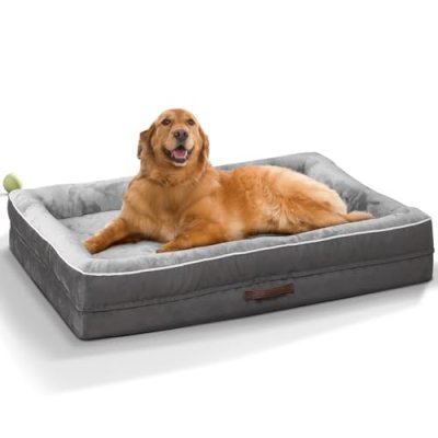 Renvix Large Orthopedic Dog Bed, Waterproof Dog…