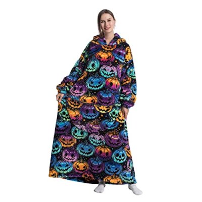 Seogva Extra Long Wearable Blanket Hoodie,…