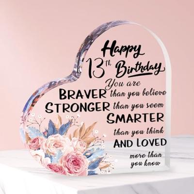 Merclix 13th Birthday Acrylic Plaque