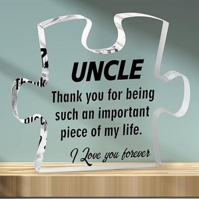 Merclix Uncle Puzzle Piece Plaque