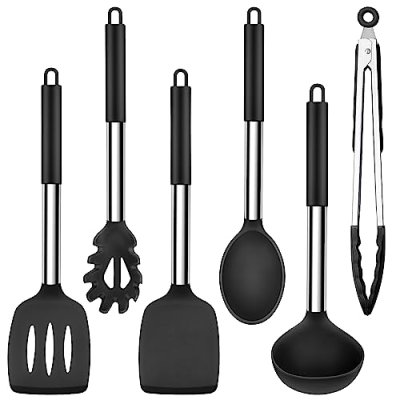 Herogo Kitchen Utensils Set, 6-Piece Silicone…