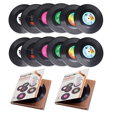 Personalised 12 PCS Retro CD Record Vinyl Anti…