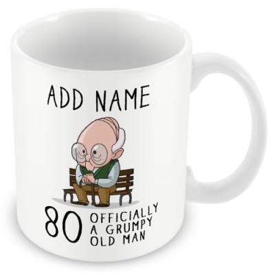 Personalised 80th Birthday Mug