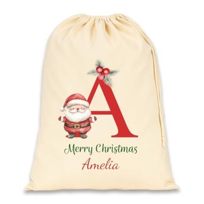 Personalised Santa Sack with Custom Name | Large…