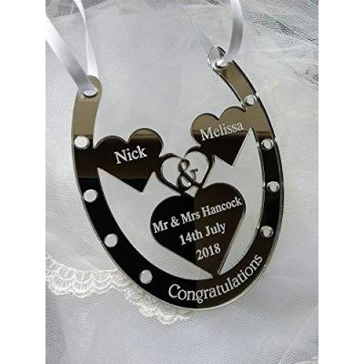 Personalised Wedding Horse Shoe Gift