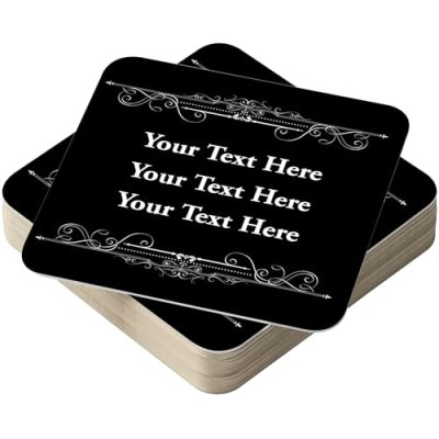 Personalised Beer Mats Pack of 24 - Multi Bulk…