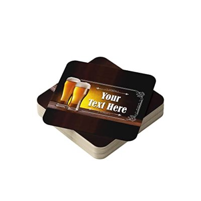 Personalised Beer Mats Pack of 24 - Multi Bulk…