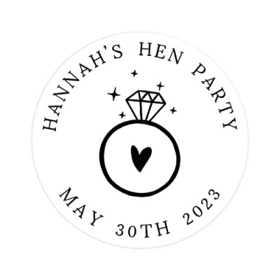 Personalised Hen Stickers