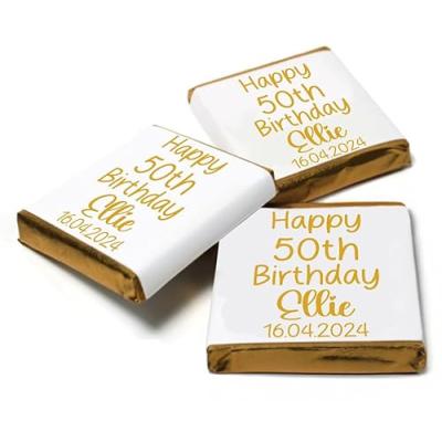 Personalised Chocolate Squares
