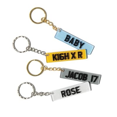 Personalised Licence Plate Keychain