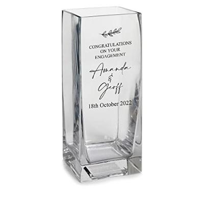 Personalised Glass Flower Vase