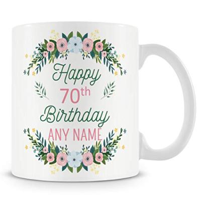 Personalised Flowers Mug/Cup
