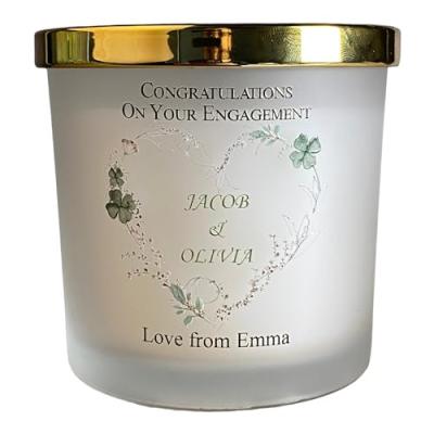 Personalised Engagement Candle