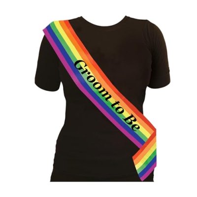 Personalised Pride Rainbow Sash
