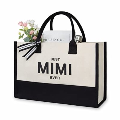 TOPDesign Embroidered Initial Tote Bag