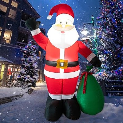 Wesome Lighting Inflatable Santa