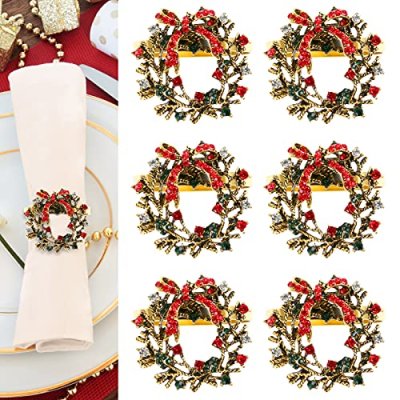 Kesote Christmas Napkin Rings