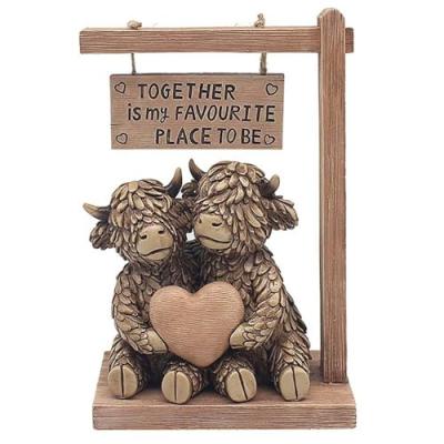 Lesser & Pavey Hughie Highland Cow Figurine